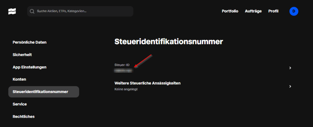 Ein Beispiel: Noch bevor Trade Republic in Österreich steuereinfach wurde, musste man bereits eine Steuer-ID angeben, obwohl die Steuern noch nicht abgeführt wurden.